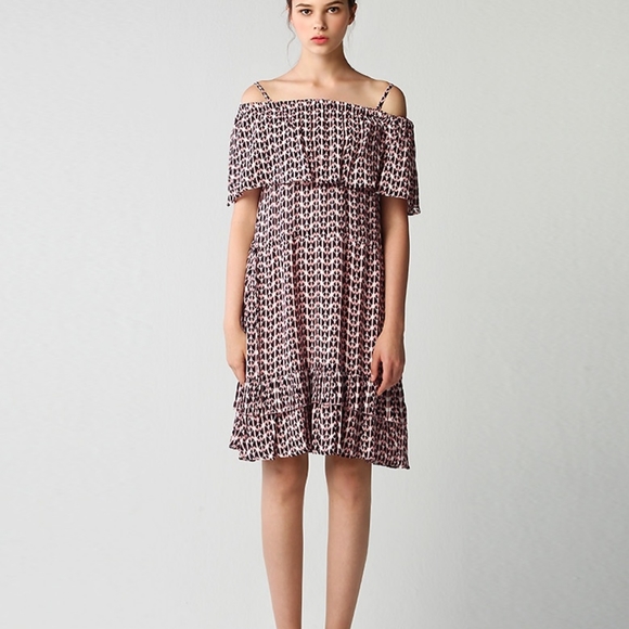 SPRING/ SUMMER DRESS Black Pink digital pattern dress - Picture 4 of 12